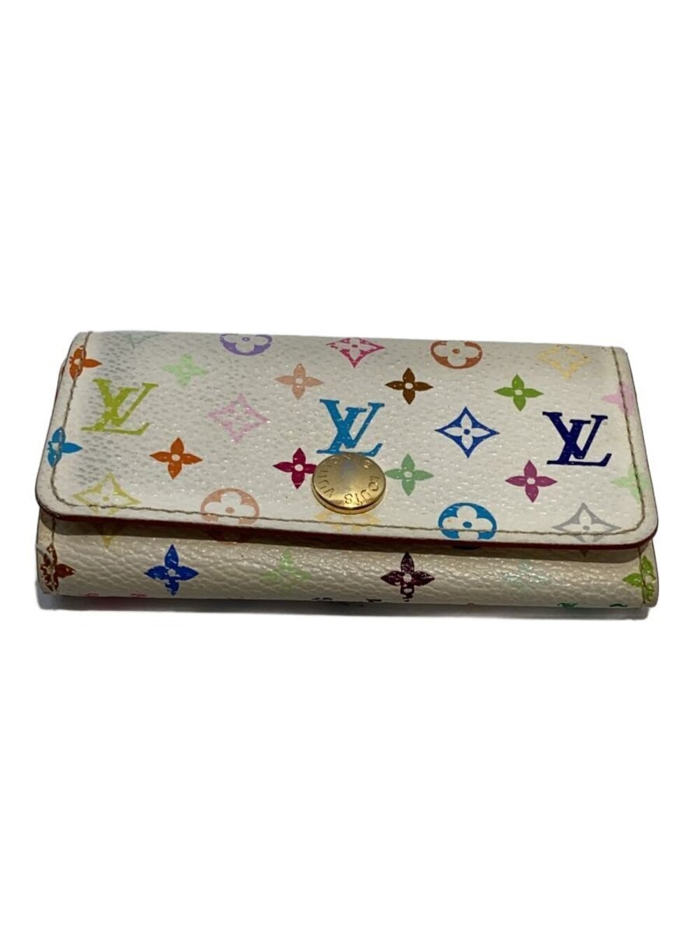 LOUIS VUITTON Multicles Monogram Multicolor Blanc White Leather